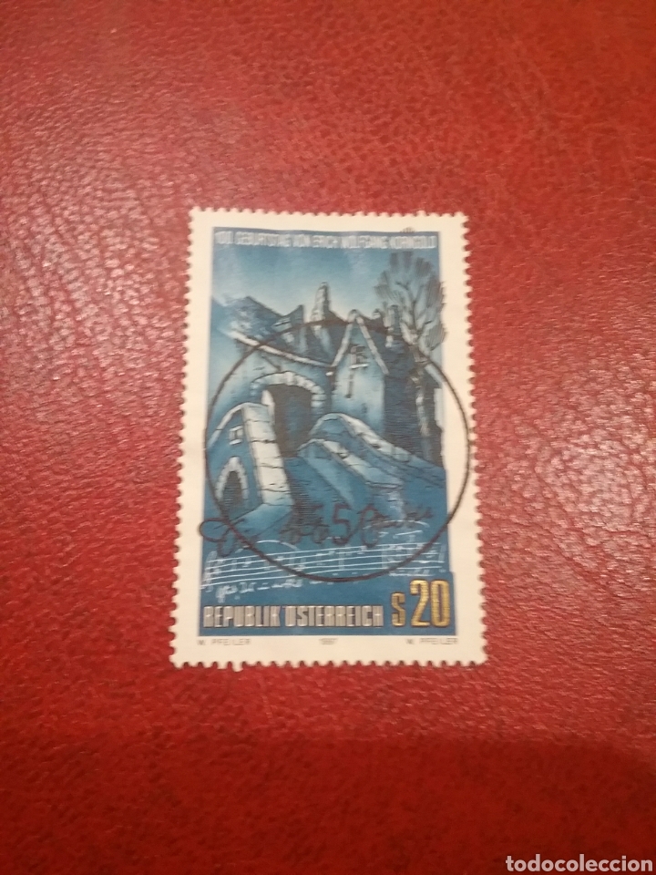 Briefmarken: Sellos Austria (Osterreich) mtdos/1997/100Aniv/Wolfgang/compositor/musica/aldea/arte/arquitectura/