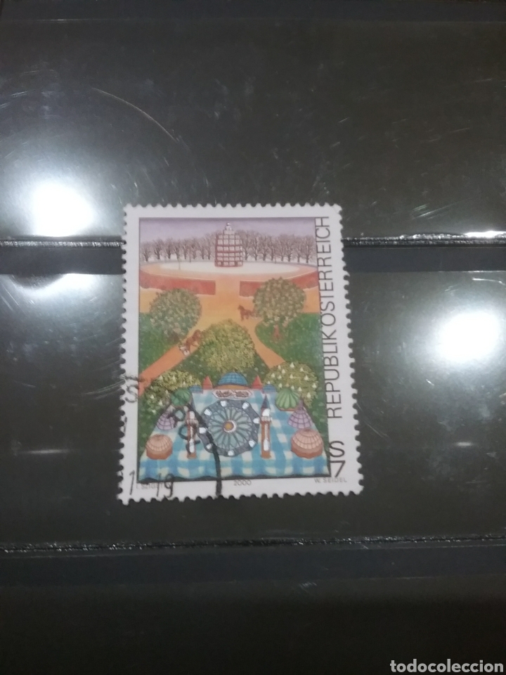 Briefmarken: Sellos Austria (Osterreich) mtdos/2000/arte/moderno/pintura/cuadro/mase/cubiertos/jardin/flora/natur