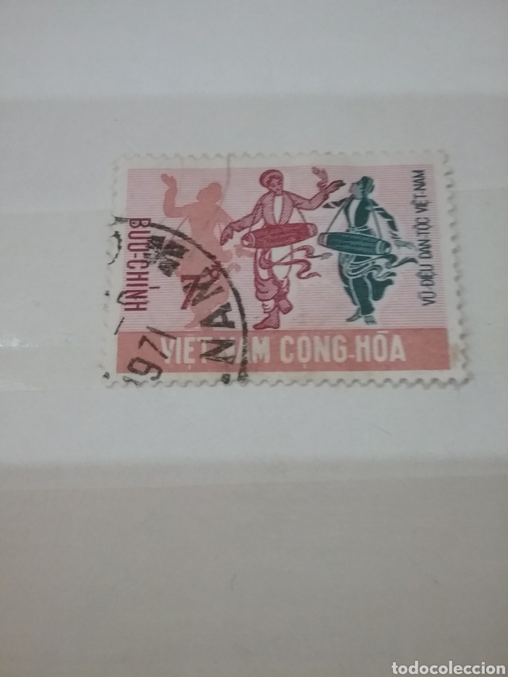 Briefmarken: Sellos Vietnam del Sur mtdos/1974/minor&iacute;a/etnica/danzas/constumbres/trajes/tipicos/folklore/tribu