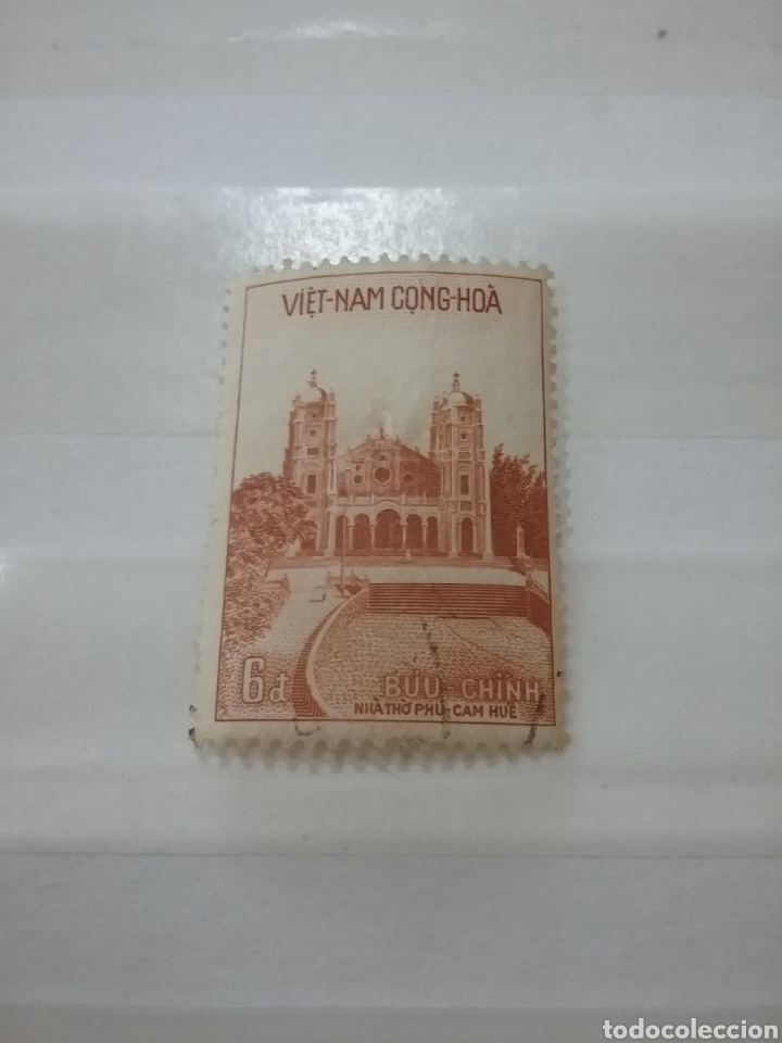Briefmarken: Sellos Vietnam Sur mtdos/usados/1958/catedral/Phu/Cam/arte/arquitectura/religion/creencias/torres/p