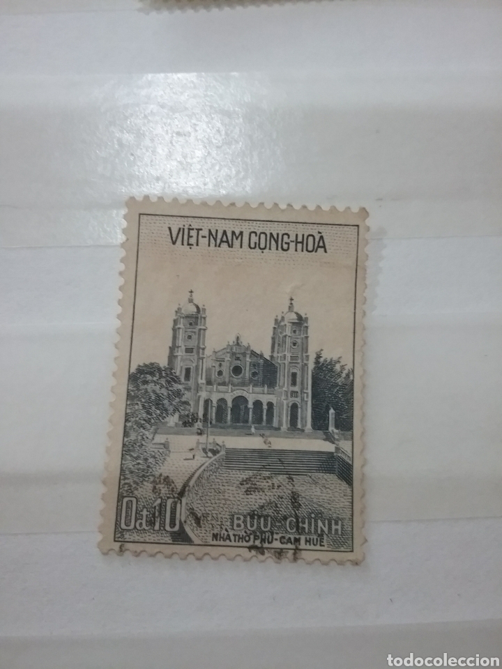 Briefmarken: Sellos Vietnam Sur mtdos/usados/1958/catedral/Phu/Cam/arte/arquitectura/religion/creencias/torres/p