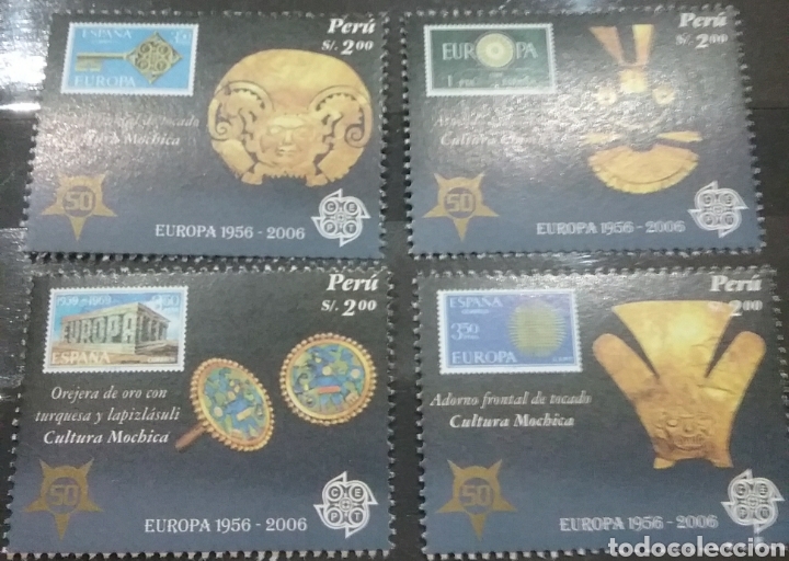 Briefmarken: Sellos de Peru nuevos/2005/Sello/s/Adorno/tesoro/ceremonia/Religuias/50Aniv/1a/serie/europa/artesani