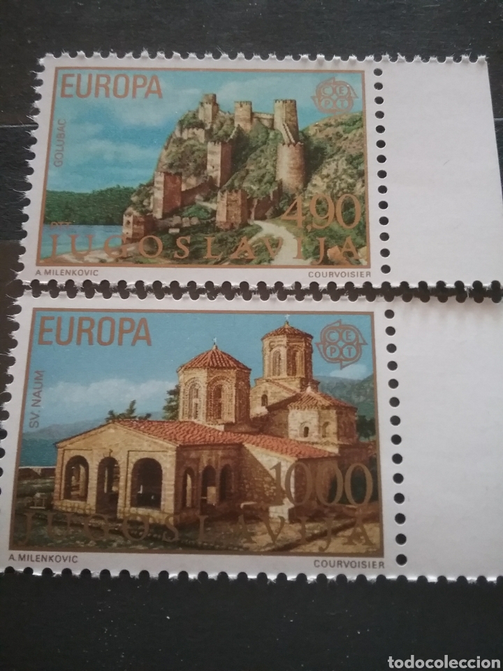 Briefmarken: Sellos de Yugoslavia nuevos/1978/Europa/CEPT/arte/paisajes/aldea/arquitectura/naturaleza/UNESCO/mona