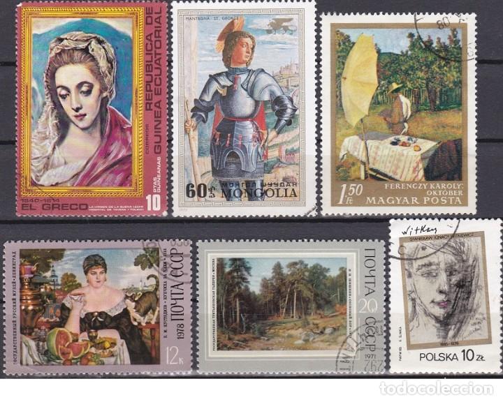 Briefmarken: LOTE DE SELLOS - ARTE - PINTURA - PINTORES - CUADROS (AHORRA EN PORTES, COMPRA MAS)