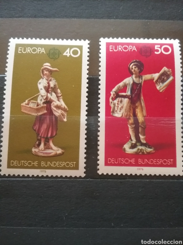 Briefmarken: Sellos Alemania, R. Federal nuevo/1976/CEPT/europa/arte/escultura/prensa/mujer/chino/artesania/figur