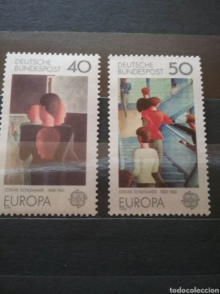 Briefmarken: Sellos Alemania, R. Federal nuevo/1975/CEPT/europa/arte/pinturas/concentrico/gente/escaleras/cuadros