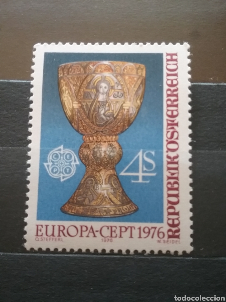 Briefmarken: Sellos Austria (Osterreich) nuevo/1976/europa/CEPT/arte/artesania/religion/copa/caliz/creencias/teso