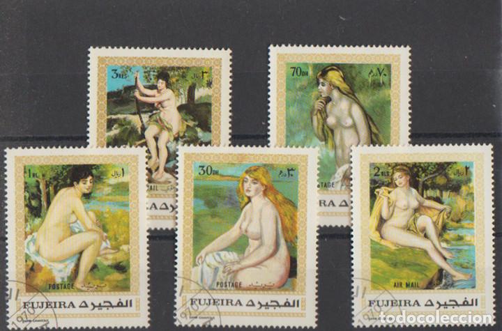 Selos: Fujeira 1970: Pinturas de Renoir - desnudos (5 val)./ Usados de favor.