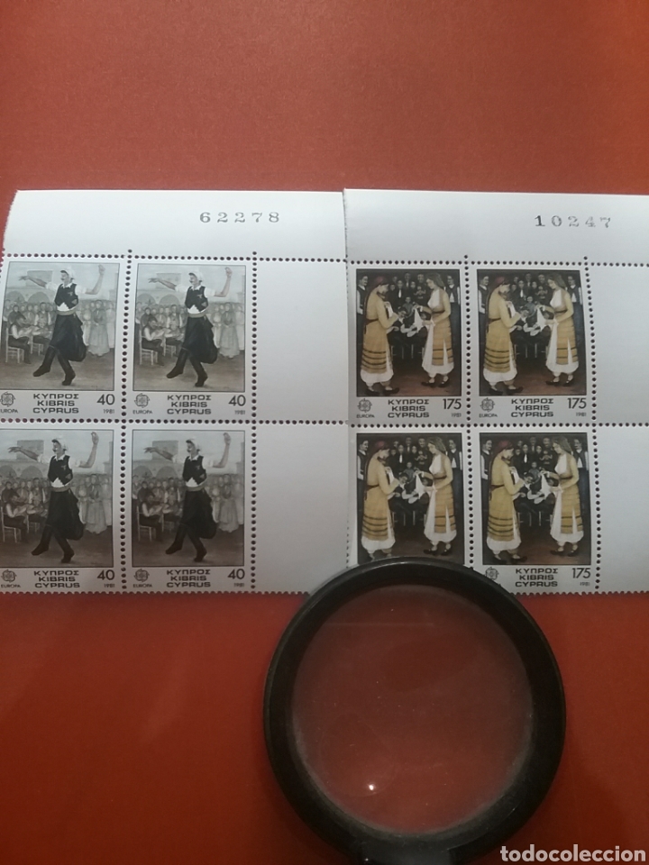 Selos: Sello Chipre Griego nuevos/1981/europa/CEPT/danzas/trajes/disgraces/mujeres/bailarinas/musica/arte/i