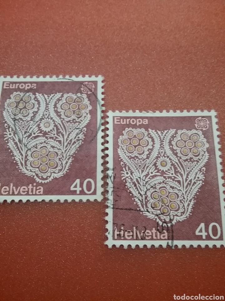 Selos: Suiza (Helvetia) mtdos/1976/europa/CEPT/serie 1 de 2v/arte/artesania/bordado/flores/flora