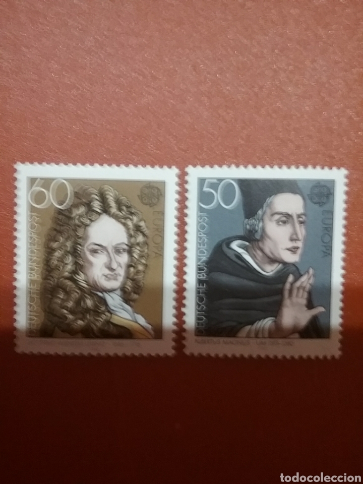 Stamps: Sellos Alemania, R. Federal nuevo/1980/Europa/CEPT/A.Magnus/obispo/clero/religion/G.Wilhelm/filosofo