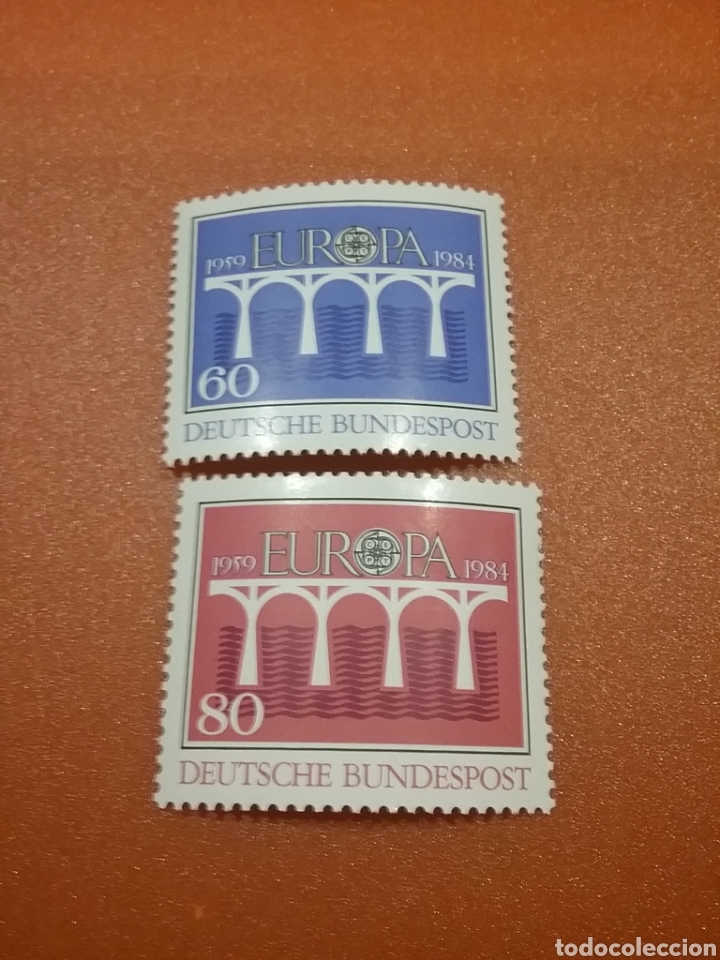 Stamps: Sellos Alemania R. Federal nuevo/1984/puente/25Aniv/simbolo/CEPT/arquitectura/construccion/arte/edif