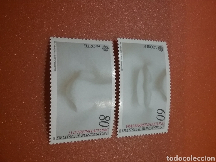 Stamps: Alemania R Federal nuevo 1986. Europa CEPT/arte/detalle/rariz/boca/David/Miguel/Angel/escultura