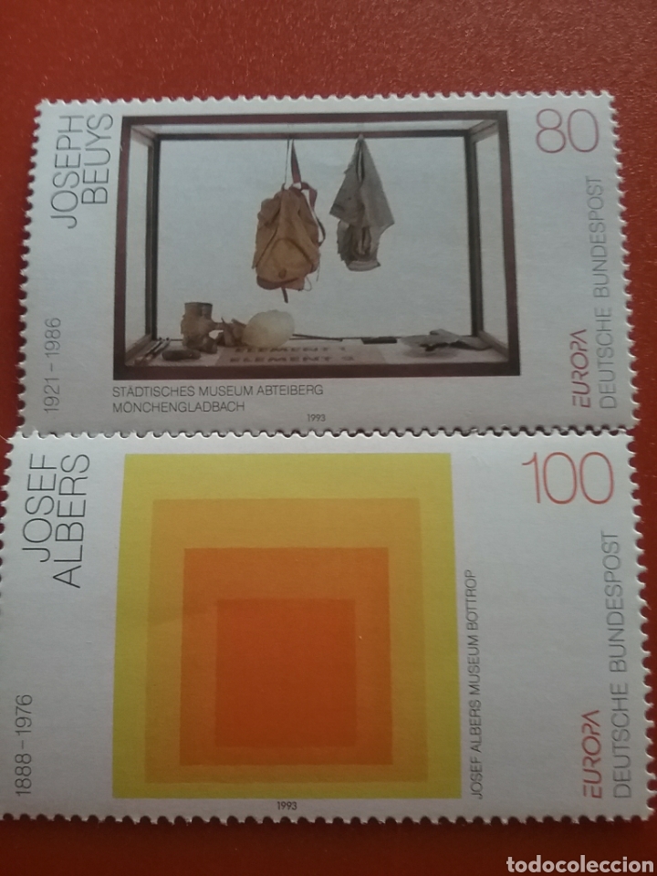 Sellos: Sellos Alemania R Federal nuevo/1993/europa/CEPT/arte/contemporaneo/pintura/cuadros/cuadrado/acampad