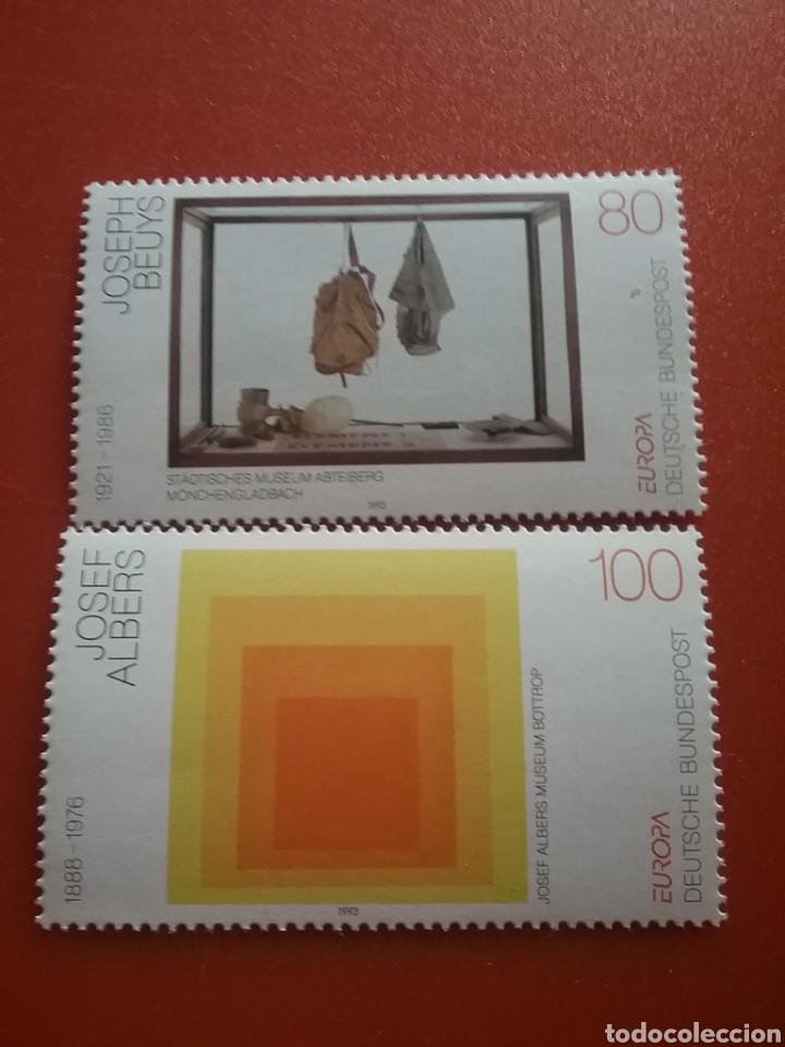 Sellos: Sellos Alemania R Federal nuevo/1993/europa/CEPT/arte/contemporaneo/pintura/cuadros/cuadrado/acampad