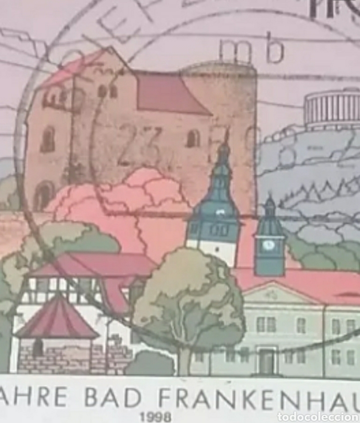 Stamps: Sellos Alemania, R. Federal mtdo/1998/Milenario fundacion ciudad Frankenhausen/castillo/aldea