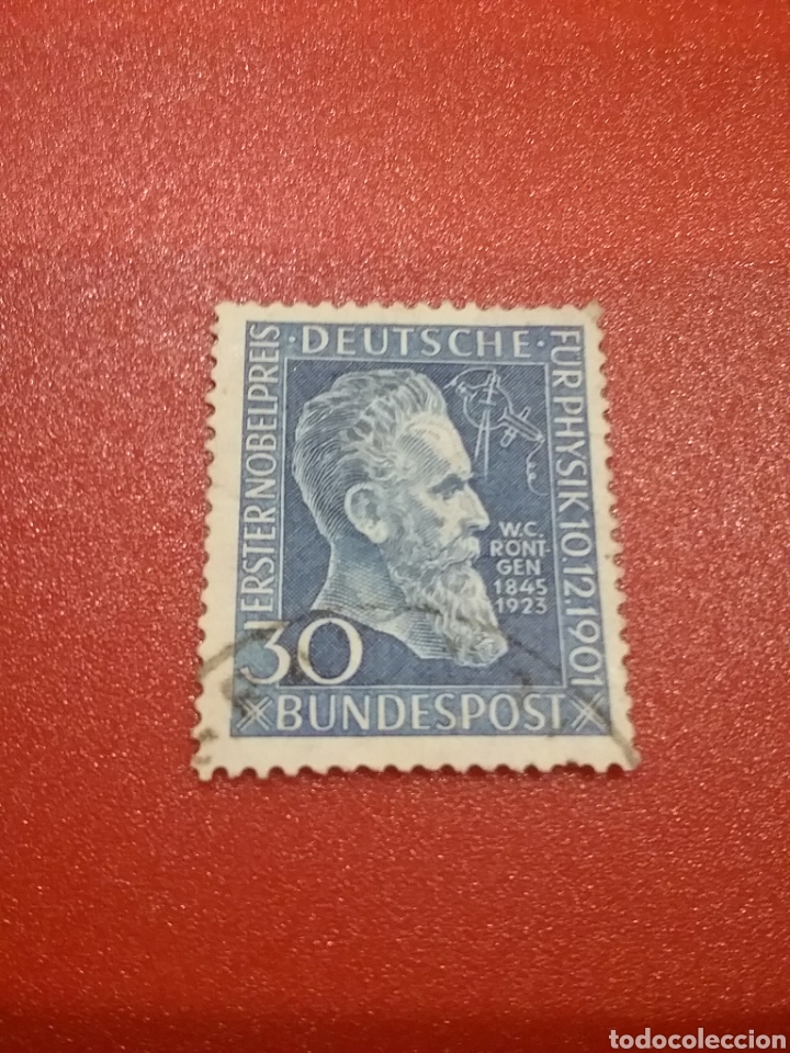 Selos: Sellos Alemania R. Federal usados/1951/50Aniv/premio/novel/fisica/Rongter/ciencia/famoso/personajes/