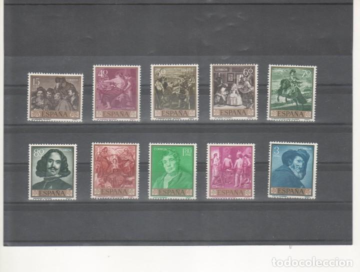Sellos: ESPA&Ntilde;A- Pintores 1238/47 Velazquez- Sellos nuevos sin fijasellos (seg&uacute;n foto)
