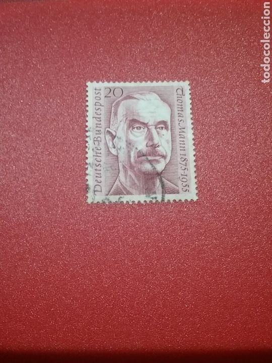 Sellos: Sellos Alemania, R. Federal mtdos/1956/aniv/muerte/premio/nobel/escritor/arte/famosos/T.Mann/