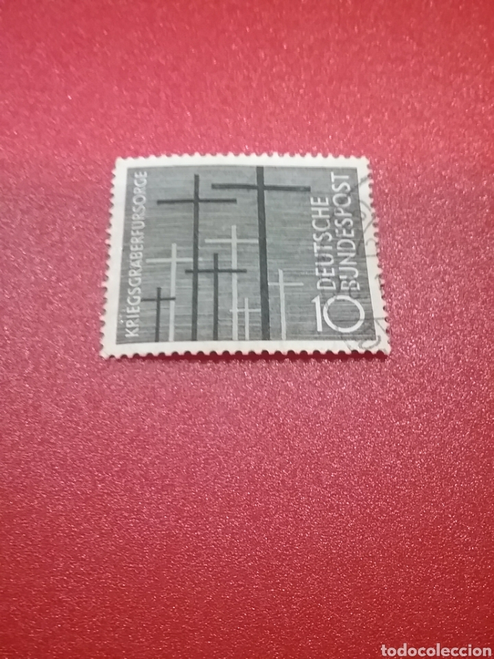 Sellos: Sellos Alemania R. Federal mtdos/1956/mantenimiento/cementerios/cruces/religion/creencias