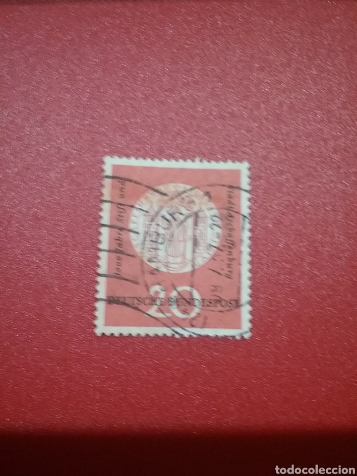 Sellos: Sellos Alemania R. Federal mtdos/1957/milenario/ciudad/Aschafemburg/escudo/fortaleza/sacerdote/armas