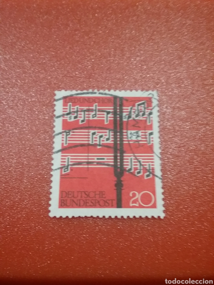 Sellos: Sellos Alemania R. Federal mtdos/1962/Musica/cotal/partitura/notas/musicales/arte/partitura/musica/d