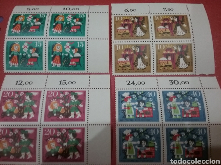 Sellos: Sello Alemania R. Federal nuevos/1964/Cuentos/hadas/bella/cama/brujas/infancia/principe/flores/telar