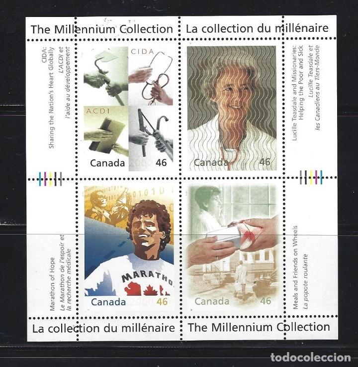 Stamps: SELLOS TEMA CINE. CANADA 2000 HB 47 HOJA BLOQUE MILENARIO VIII