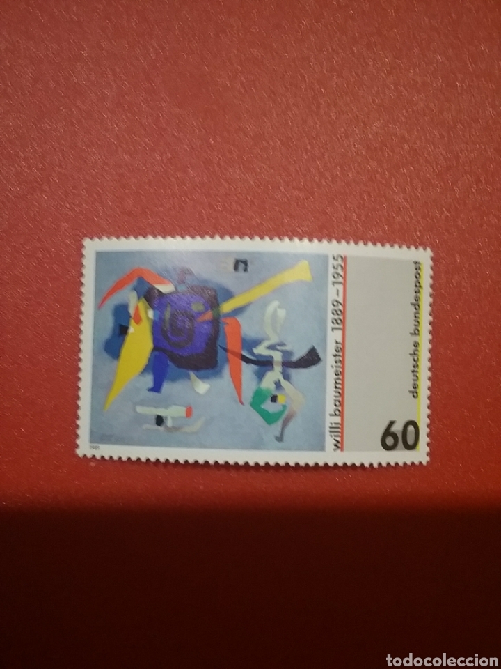 Briefmarken: Sellos Alemania R Federal nuevo/1989/centenario/nacimeinto/Willi/Baimeister/pintor/cuadro/arte/pintu
