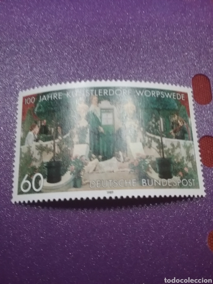 Briefmarken: Sellos Alemania R Federal nuevo/1989/cent/ciudad/artistas/plantas/macetas/jardin/flora/arte/cuadro/p