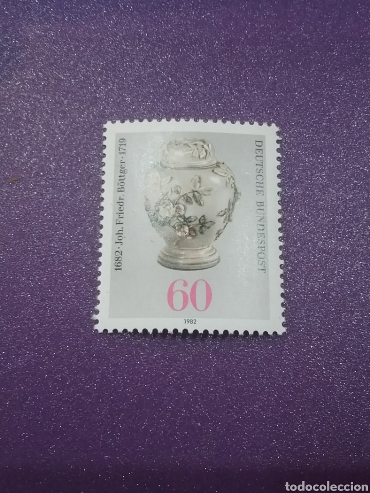Briefmarken: Sello Alemania, R. Federal nuevos/1982/aniversario/porcelana/ceramica/artesania/arte/jarron/plantas/