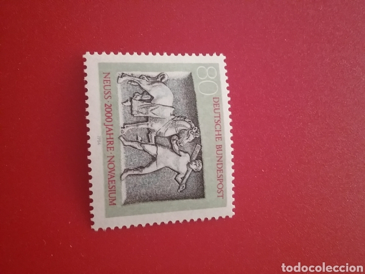 Briefmarken: Sello Alemania R. Federal nuevo/1984/bimilenario/cuidad/Neuss/caballo/arte/escultura/mamifero/