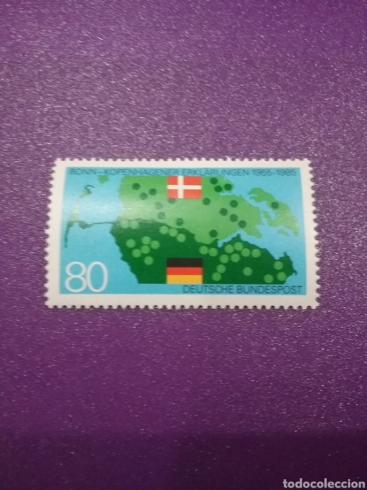 Briefmarken: Sello Alemania R. Federal nuevos/1985/declaracion/minorias/etnicas/mapa/america/banderas/fronteras/c
