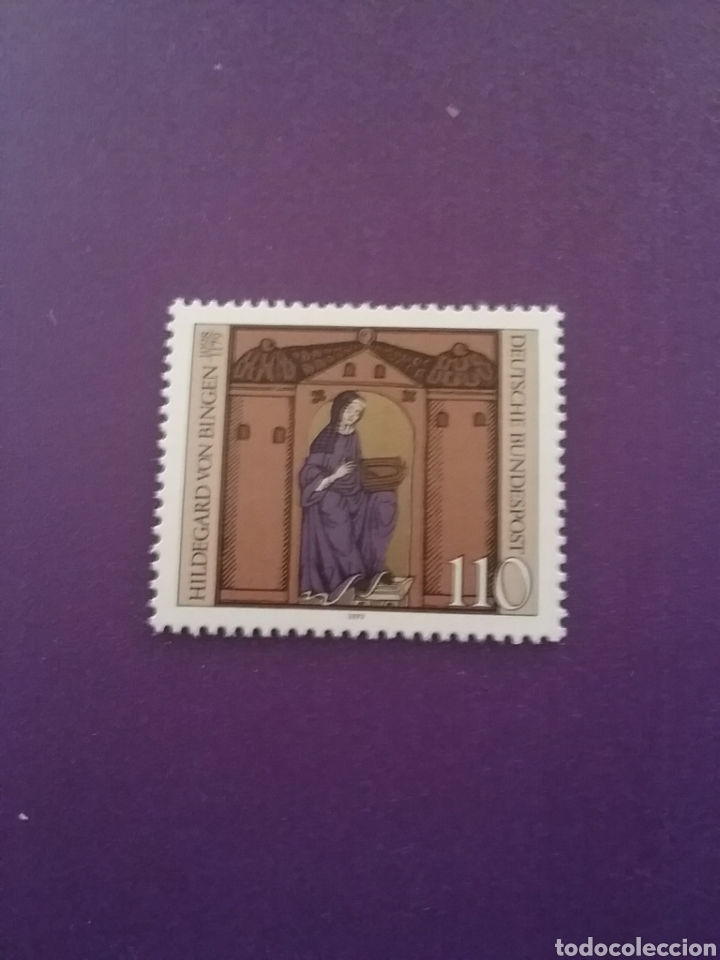 Briefmarken: Sello Alemania R. Federal nuevos/1979/11Cent/muerte/Hildegarda/monja/benidictina/religion/creencias/