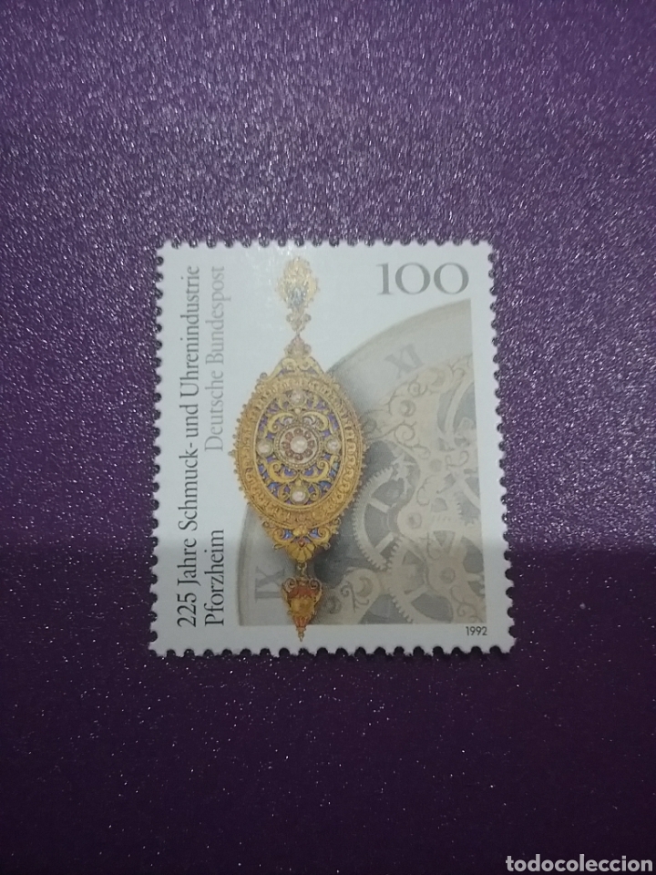 Briefmarken: Sello Alemania R. Federal nuevos/1992/CCXVaniv/industria/joyas/pendiente/tesoro/reloj/srte/artesania