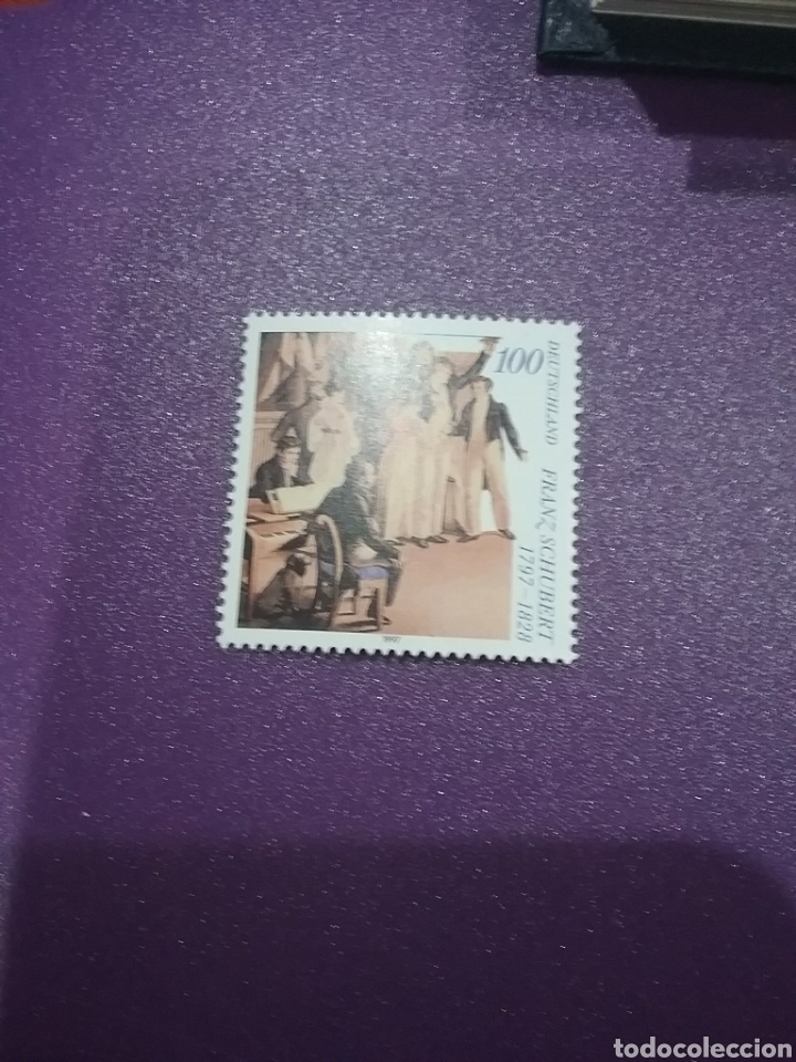Selos: Sello Alemania R. Federal nuevo/1997/2cent/nacimiento/compositor/Schubert/arte/musica/famoso/