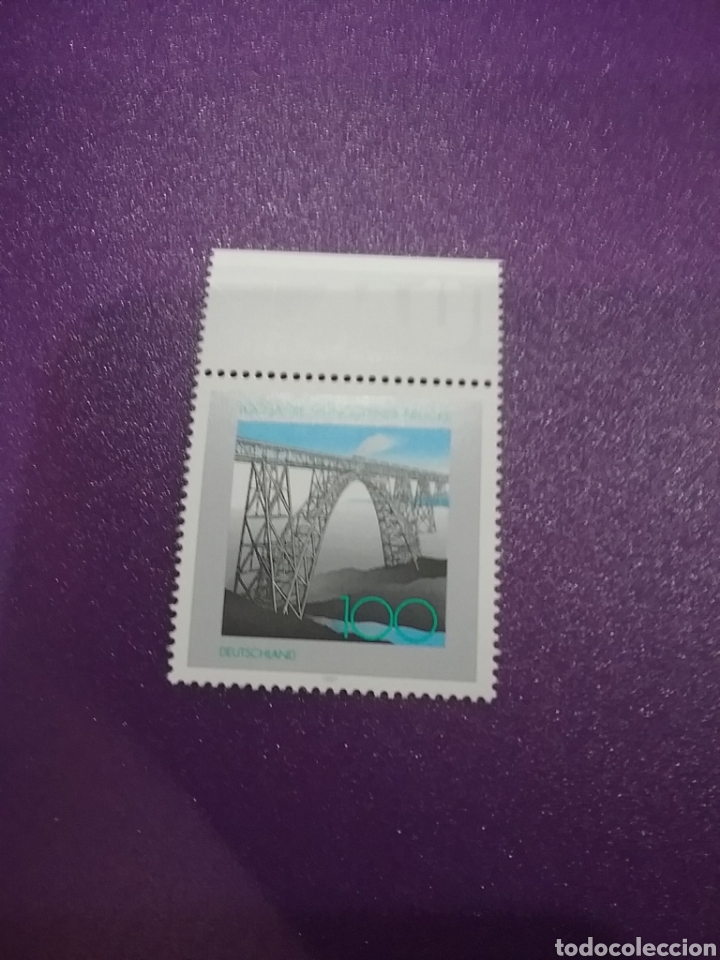 Selos: Sello Alemania R. Federal nuevos/1997/1Cent/puente/ferroviario/Mungstener/trenes/arquitectura/arte/l