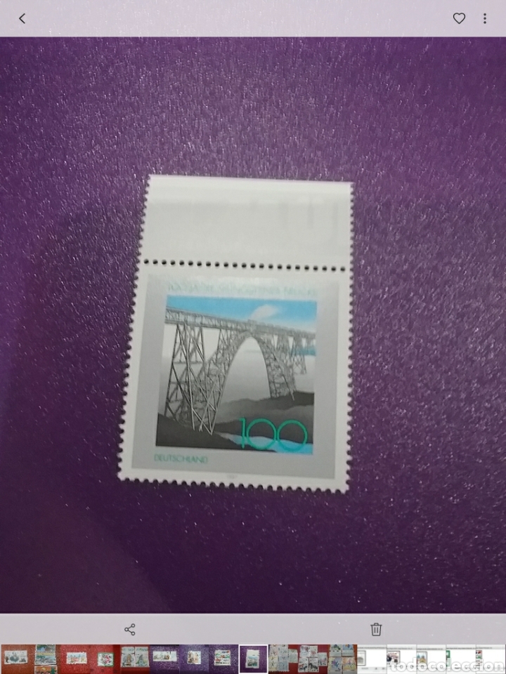Selos: Sello Alemania R. Federal nuevos/1997/1Cent/puente/ferroviario/Mungstener/trenes/arquitectura/arte/