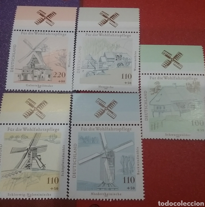 Selos: Sello Alemania R. Federal nuevo/1997/molinos/arte/arquitectura/paisajes/agua/viento/selva/negra//
