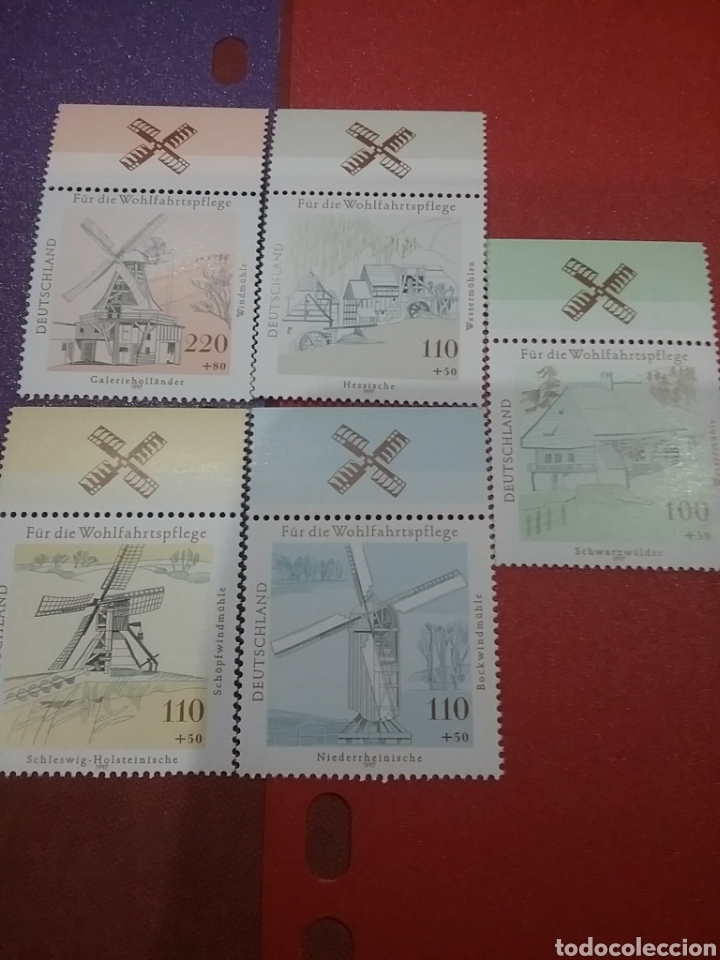 Selos: Sello Alemania R. Federal nuevo/1997/molinos/arte/arquitectura/paisajes/agua/viento/selva/negra//