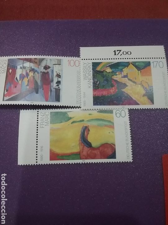 Selos: Sello Alemania R Federal nuevos/1992/pinturas/contemporaneas/cuadros/arte/caballo/aldea/ropa/arcoiri