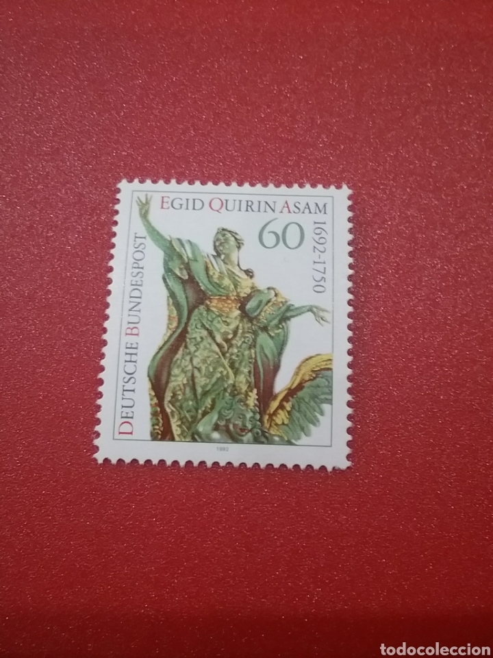 Selos: Sello Alemania R Federal nuevos/1992/3cent/nacimeinto/yesista/escultor/arte/artesania/E.Q.Asam/relig