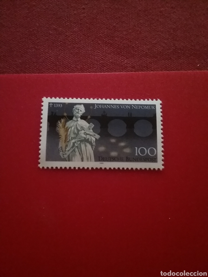 Selos: Sello Alemania, R. Federal nuevo/1993/6Anin/muerte/San/Juan/Nepomuceno/puente/arquitectura/religion