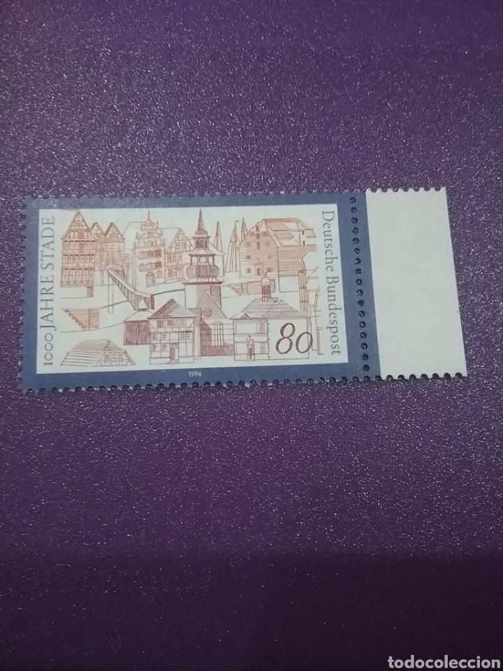 Briefmarken: Sello Alemania R. Federal nuevo/1994/milenario/ciudad/Stade/edificios/arquitectura/arte/historia/pla