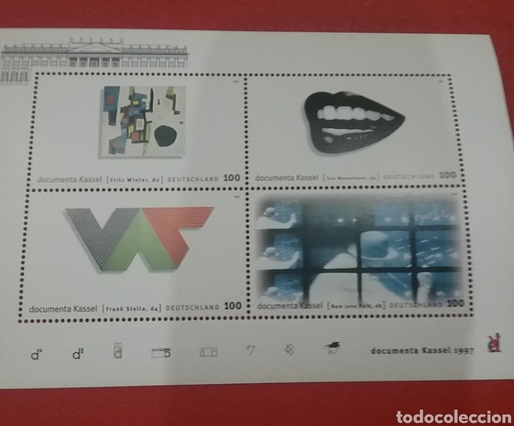 Briefmarken: HB Alemania R. Federal nueva/1997/exp/arte/moderno/boca/composicion/cuadro/pintura/sede/arquitectura