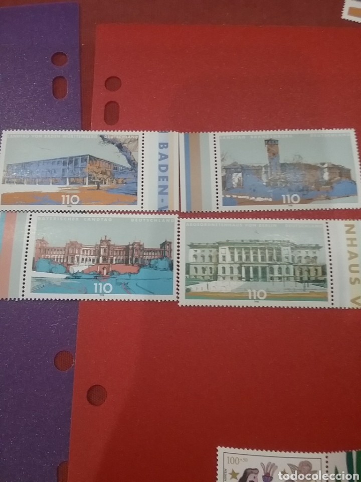 Briefmarken: Sello Alemania R. Federal nuevo/1998/Parlamentos/Lander/arquitectura/edificios/gubernamentales/arte/