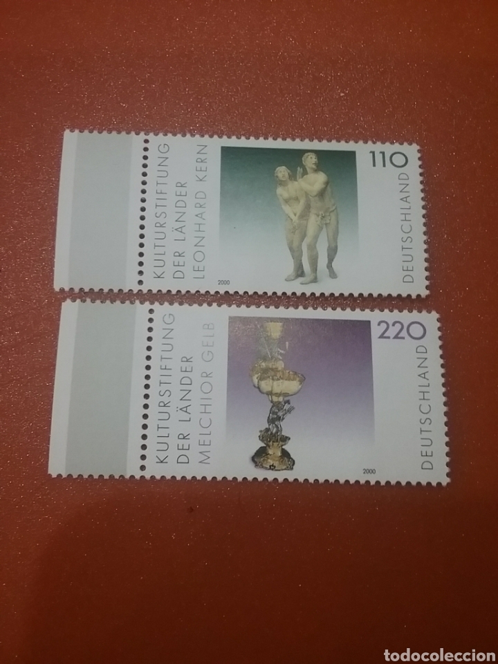 Sellos: Sello Alemania R. Federal nuevo/2000/patrimonio/artistico/adan/eva/desnudos/esculturas/fuente/arte