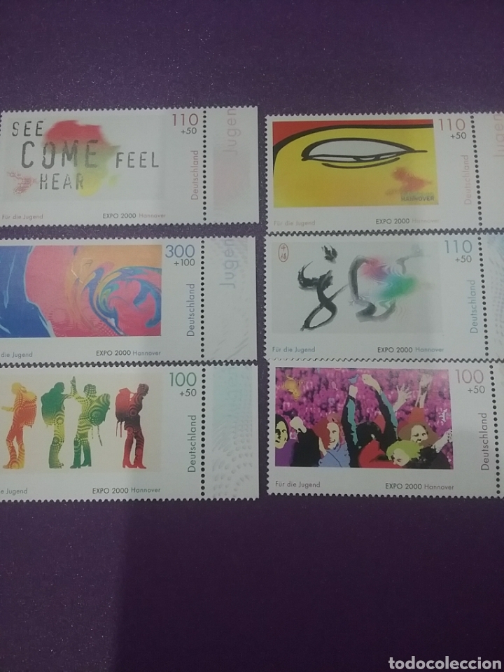 Stamps: Sello Alemania R Federal nuevo/2000/exp/Hannover/pro/juventud/festival/ojo/Buddha/mapa/letra/psicode