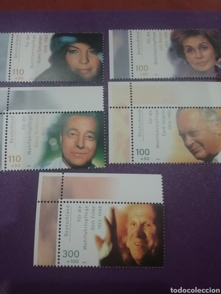 Stamps: Sello Alemania R Federal nuevo/2000/cine/actores/famoso/L.Palmer/R.Schneider/H.Ruhmann/pelicula/G.F