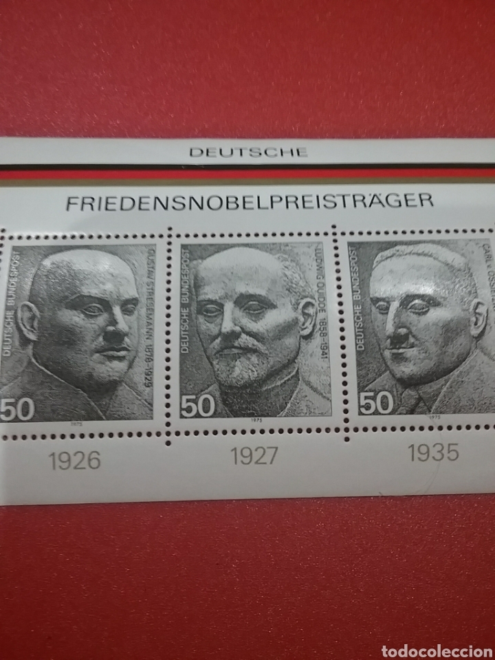Selos: HB Alemania R. Federal nuevo/1975/premios/novel/alemanes/canciller/politico/publicista/famosos/hombr